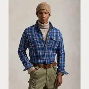 CLASSIC FIT PLAID FLANNEL WORKSHIRT