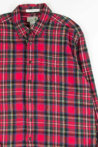 Classic Red L.L Bean Vintage Flannel 2518