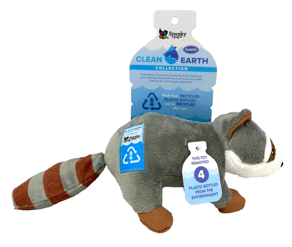 Clean Earth Plush Raccoon