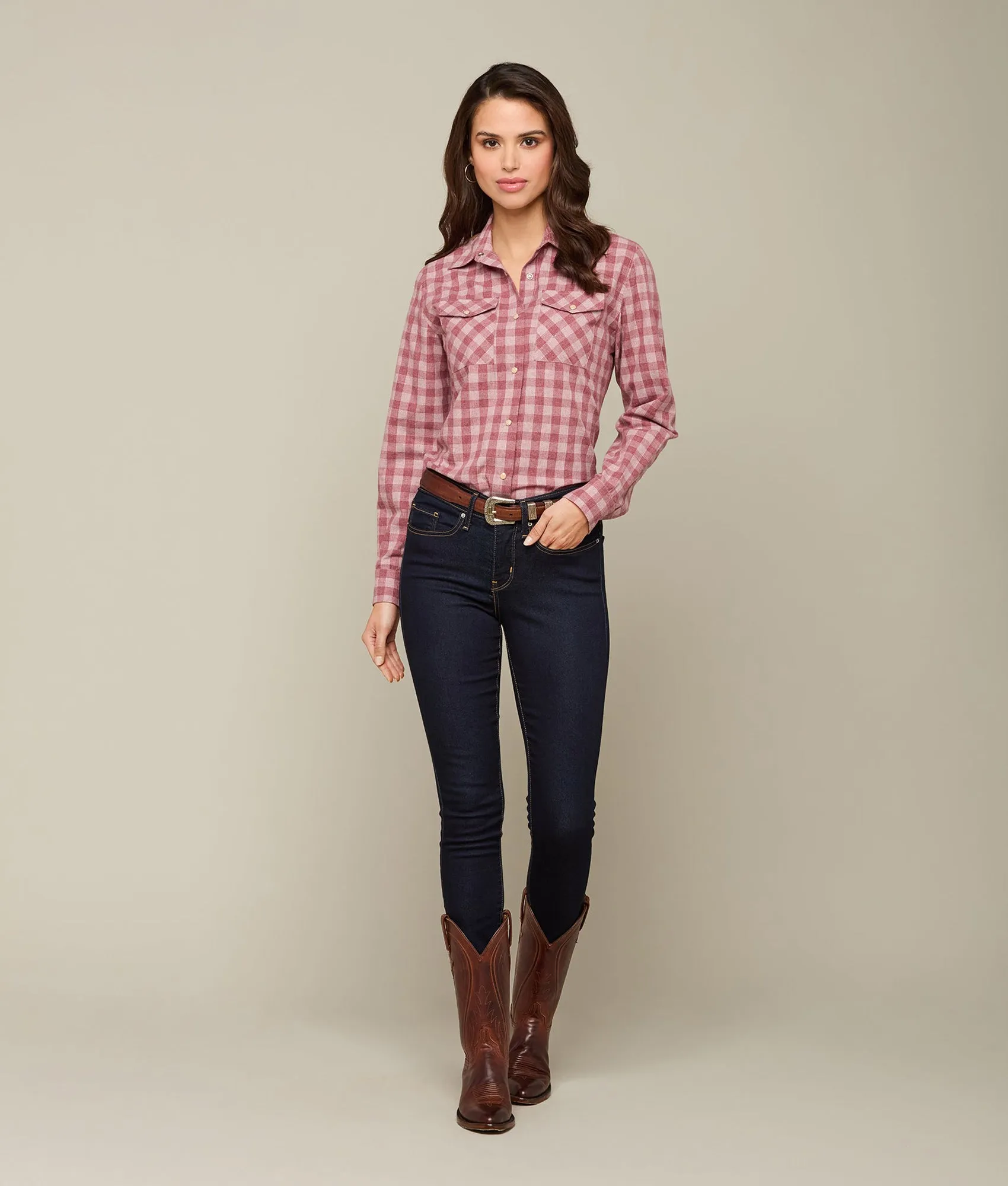 Creede Flannel :: Cranberry