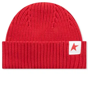 Damian Star Beanie - Tango Red