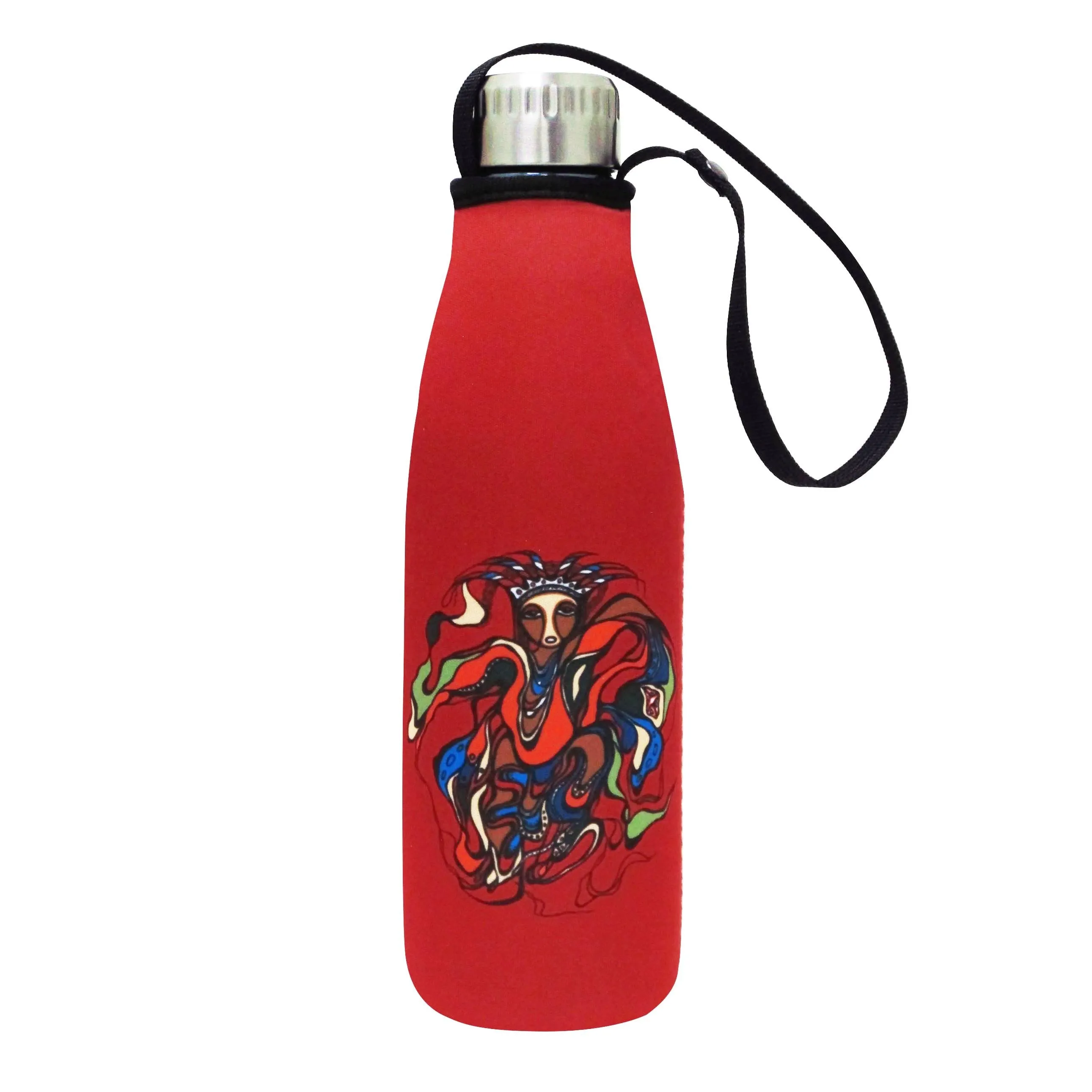 Daphne Odjig Pow Wow Dancer Water Bottle and Sleeve