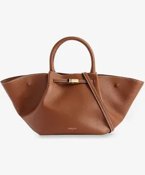 Demellier Womens Tan Ecru The Midi New York leather tote bag