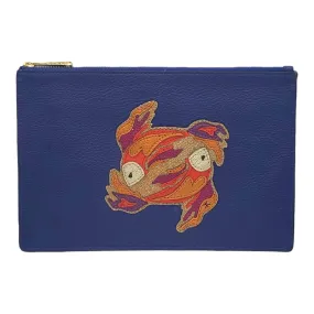 Diane Von Furstenberg Blue Pisces Pouch