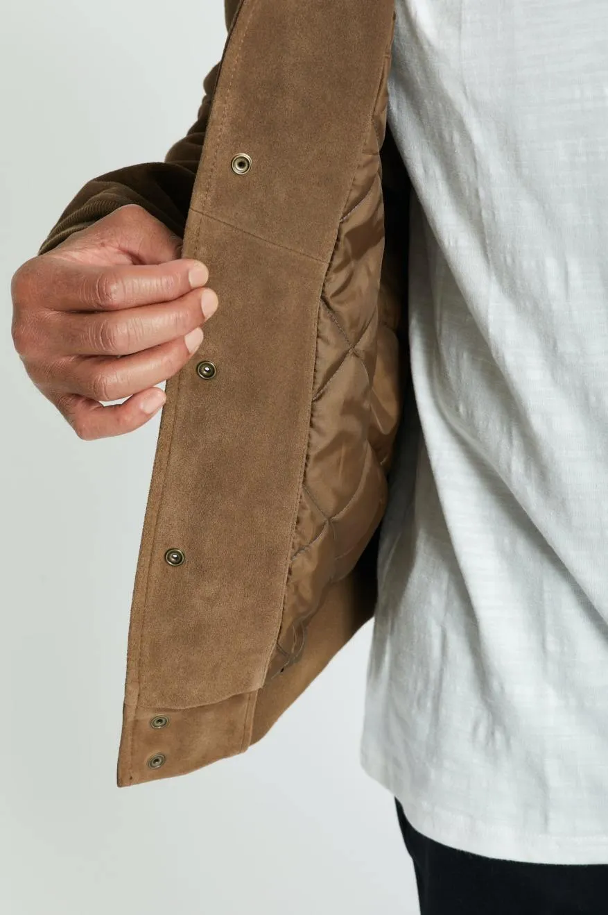 Dillinger Reserve Suede Bomber Jacket - Brown