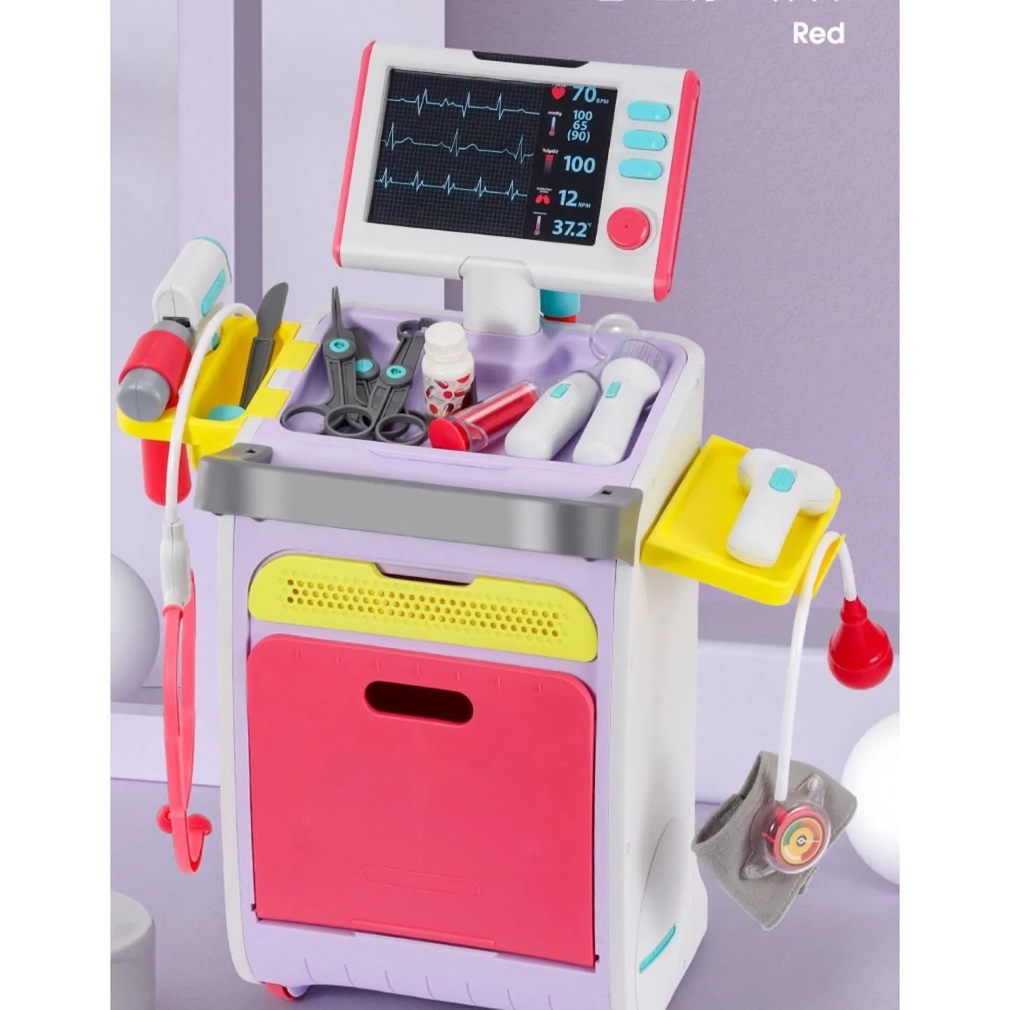 Doctor Medical Desk Pretend Play Smart Novelty Doctor Cart Toy