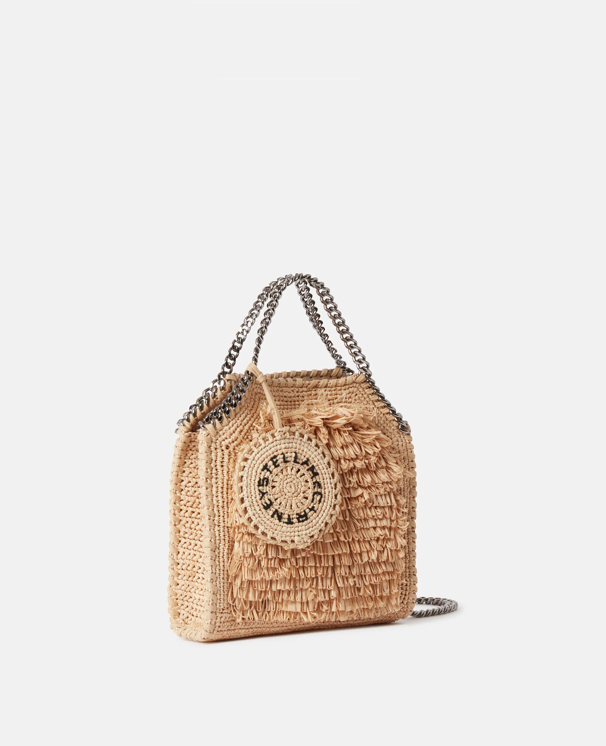 Falabella Raffia Tiny Tote Bag