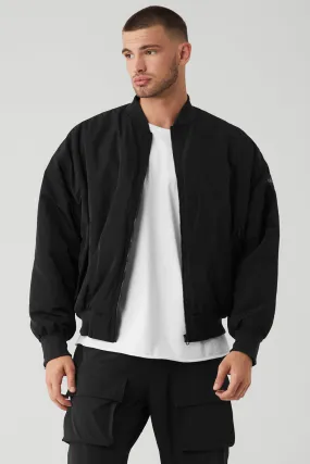 Faux Fur Urbanite Bomber - Black/Ivory