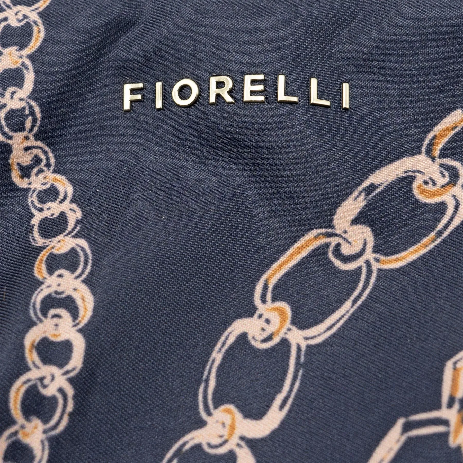 Fiorelli Swift Navy Verona Print Packaway Foldable Nylon Shopper Tote Bag