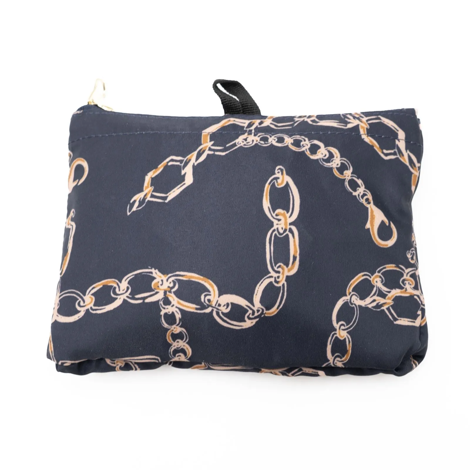 Fiorelli Swift Navy Verona Print Packaway Foldable Nylon Shopper Tote Bag