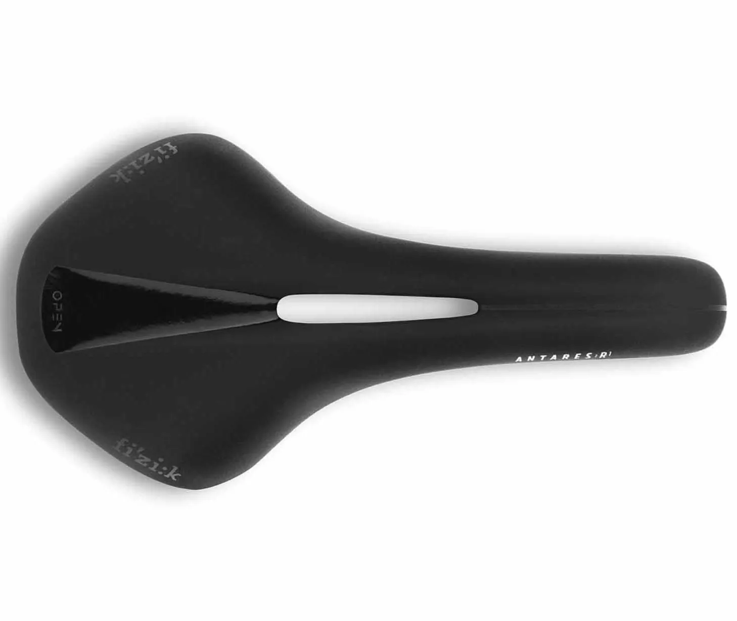 Fizik Antares R1 Open Carbon 7x10 Rails Bicycle Saddle Black 141mm