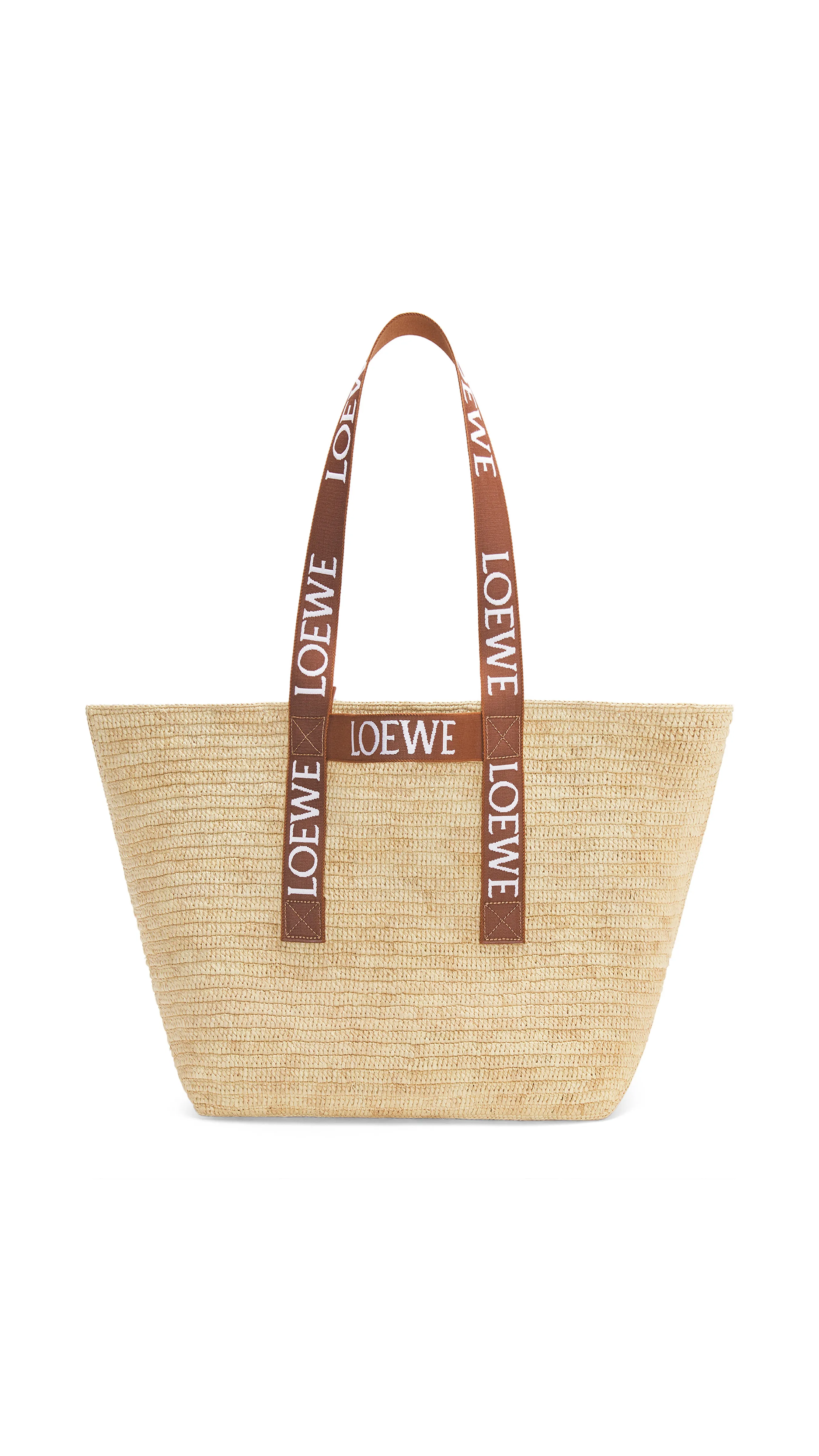 Fold Shopper in Raffia - Natural/Tan