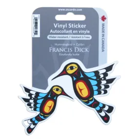 Francis Dick Hummingbird Vinyl Sticker - Out of Stock