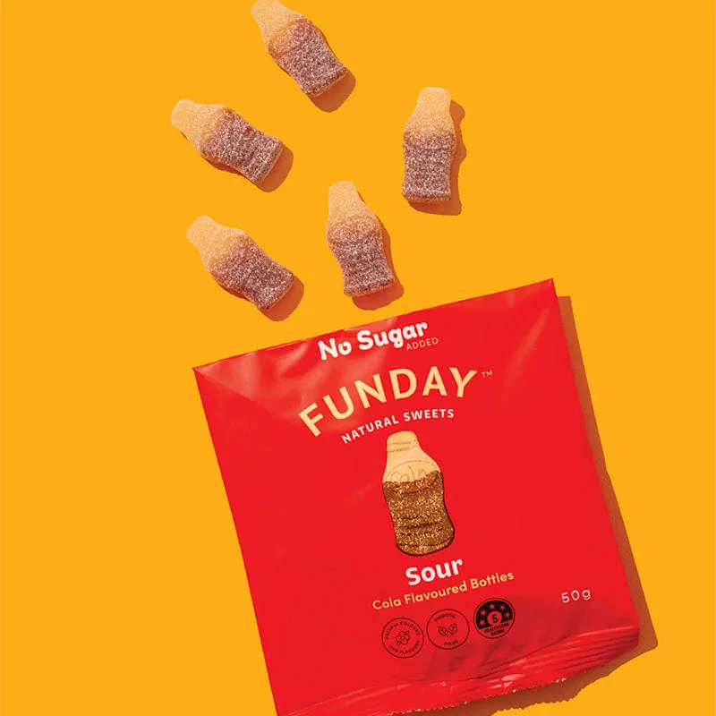 FUNDAY Natural Sweets - Sour Cola Bottles