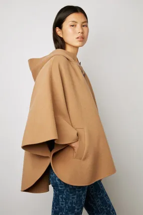 Gerard Darel SIANA HOODED FINE WOOL CAPE