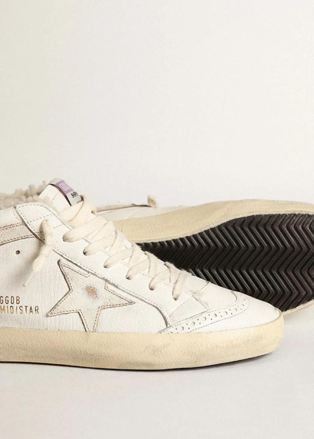 Golden Goose Deluxe Brand Mid Star Shearling Sneakers