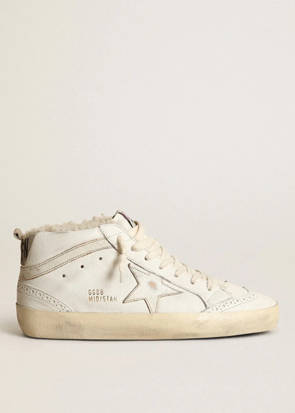 Golden Goose Deluxe Brand Mid Star Shearling Sneakers