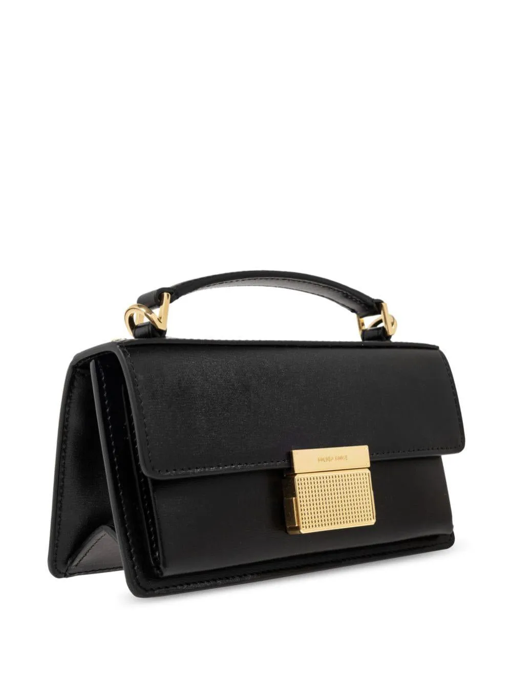 GOLDEN GOOSE Small Venezia Black Leather Tote