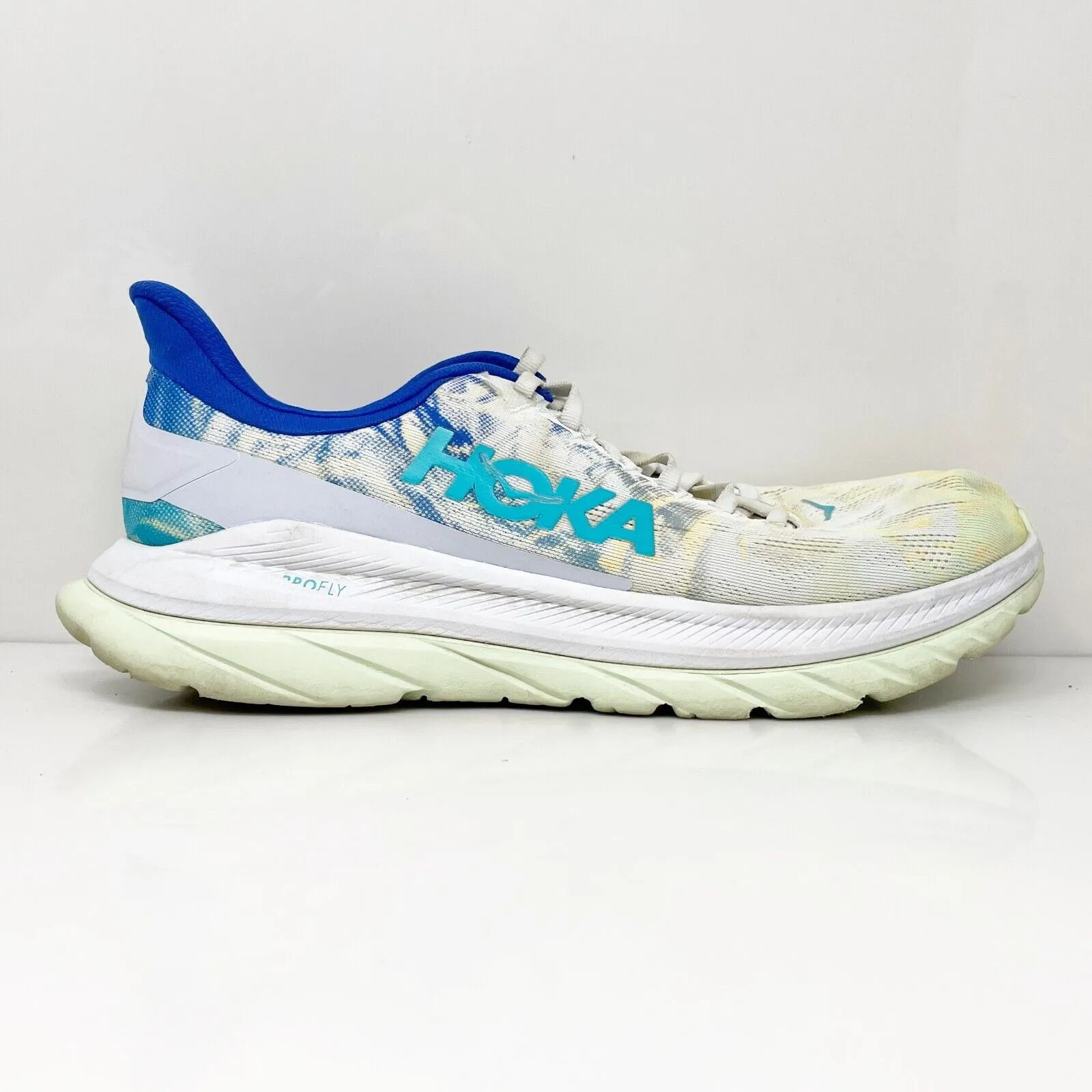 Hoka One One Womens Mach 4 1113529 TGT White Running Shoes Sneakers Size 10.5 B