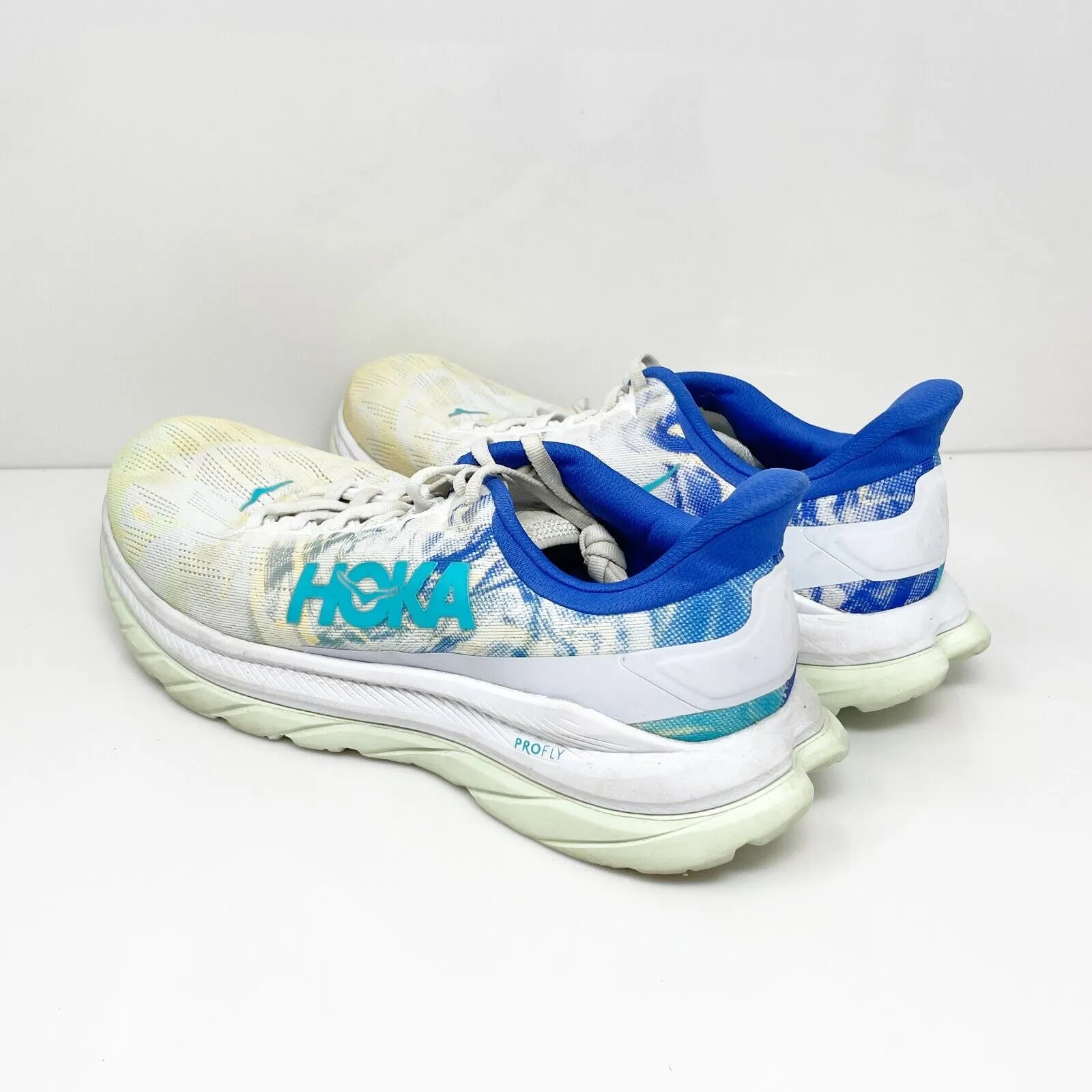 Hoka One One Womens Mach 4 1113529 TGT White Running Shoes Sneakers Size 10.5 B