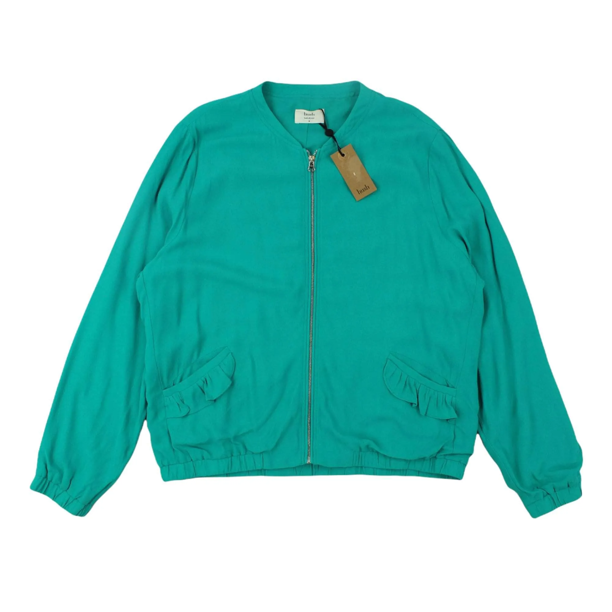 Hush Turquoise Lightweight Bomber Jacket