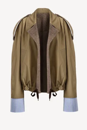 Jacke Bomber Trench in Khaky