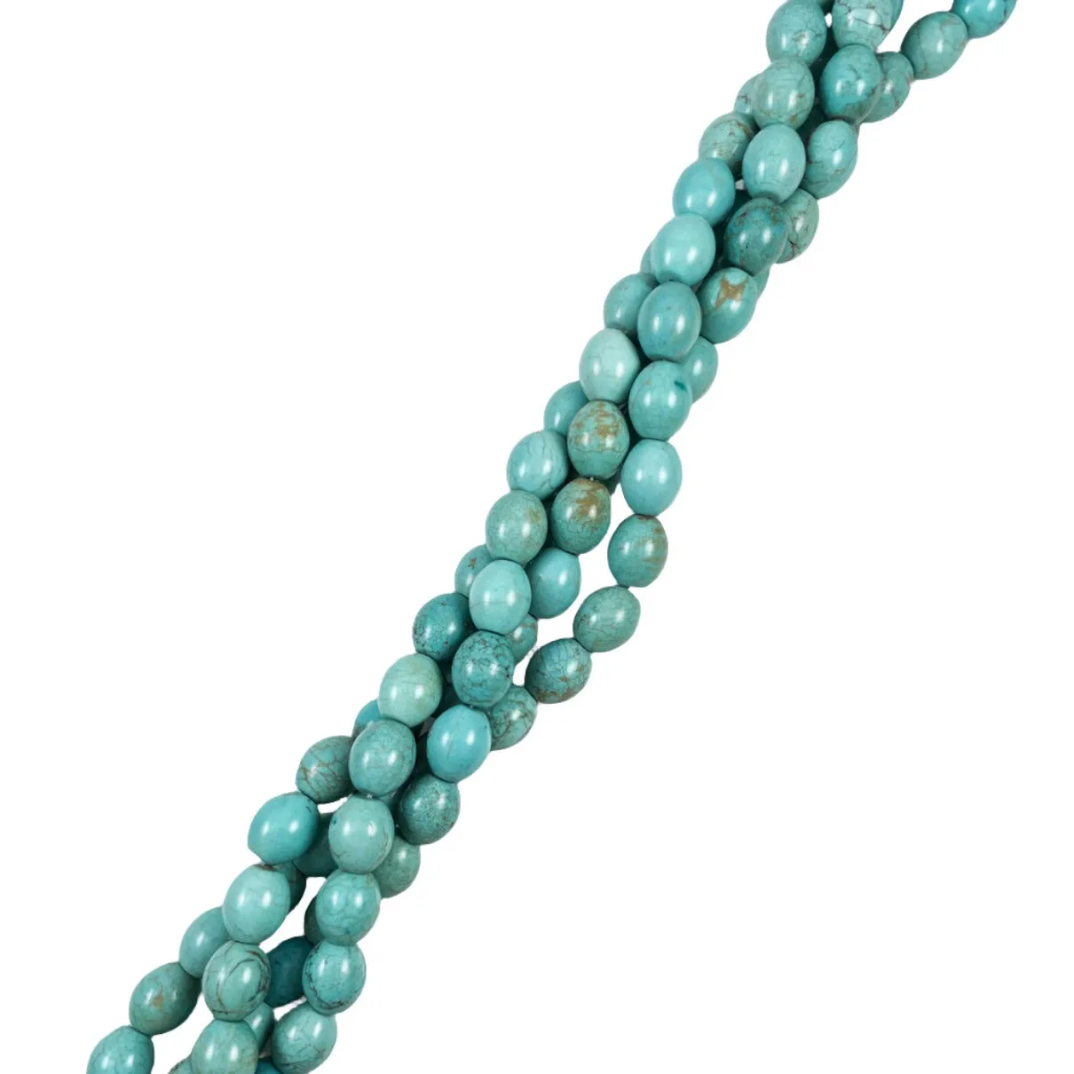 Large Turquoise Barrel Beads 14x12mm