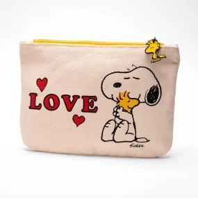 Magpie Snoopy & Peanuts Pouch - LOVE