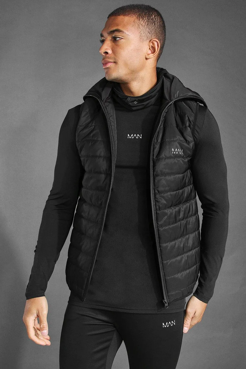 MAN Active Snood Puffer Body Warmer