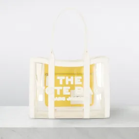 MARC JACOBS The Clear Medium Tote Bag - White Yellow