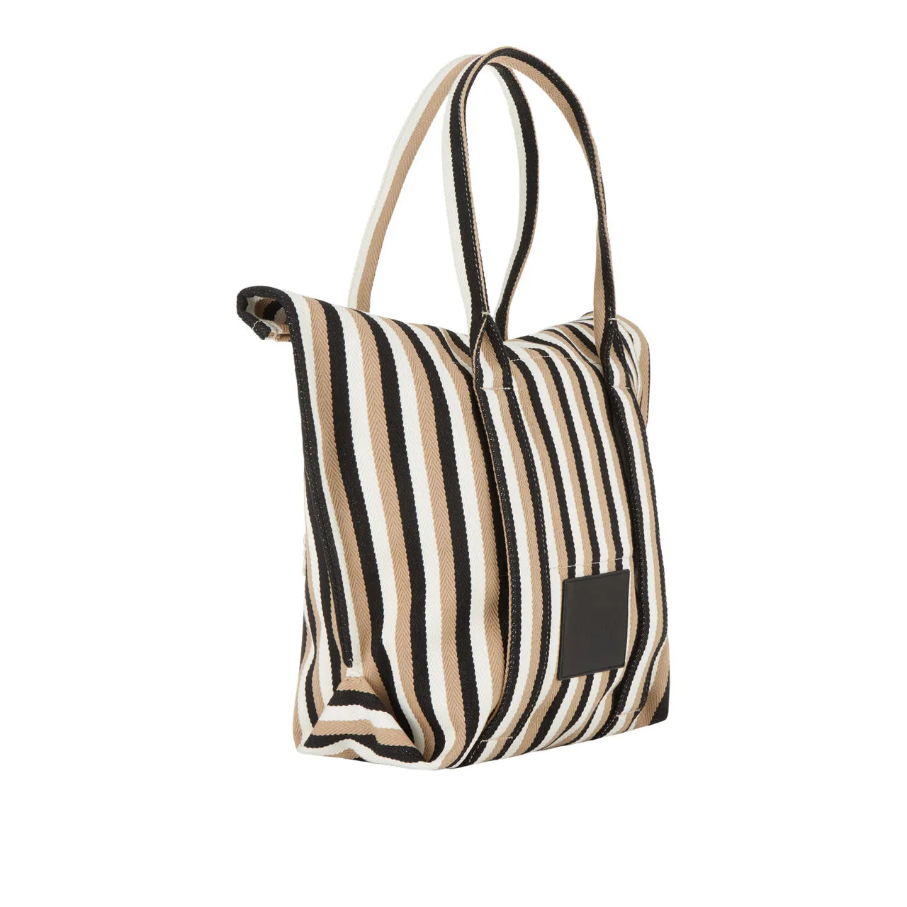 MARC JACOBS The Striped Jacquard Beach Tote Bag - Camel Multi