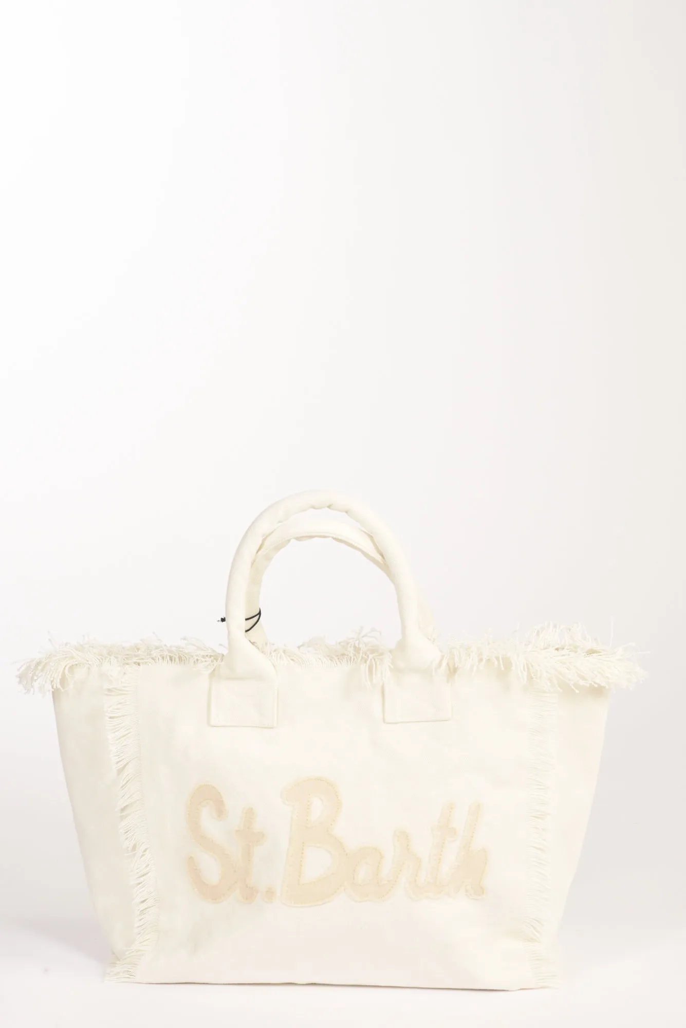 Mc2 Saint Barth Borsa Canvas Bianco/beige Donna