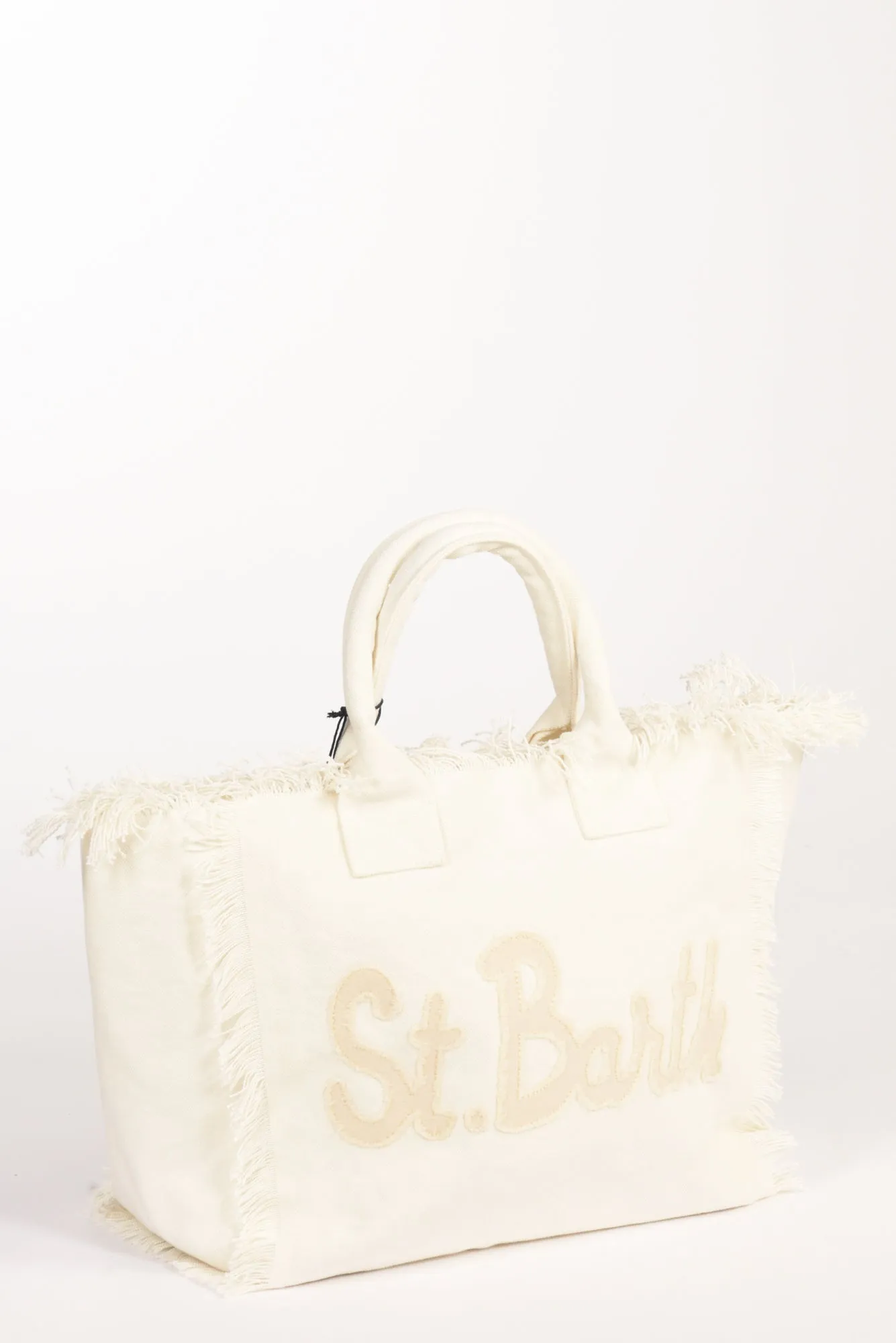 Mc2 Saint Barth Borsa Canvas Bianco/beige Donna