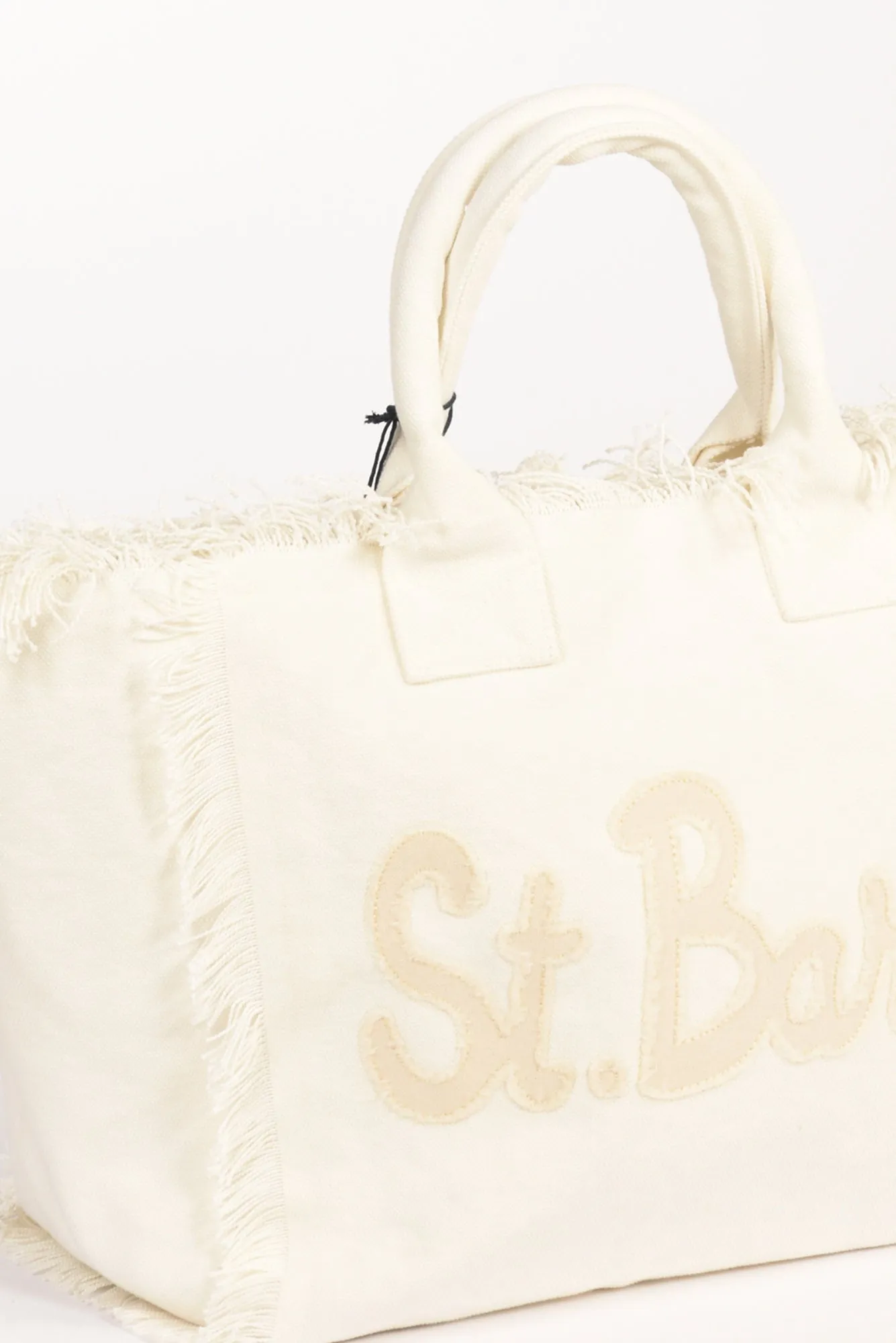 Mc2 Saint Barth Borsa Canvas Bianco/beige Donna