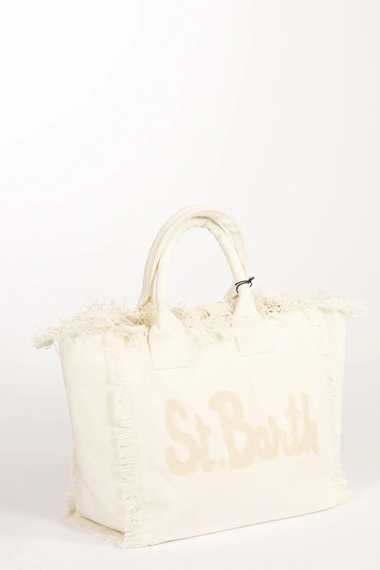 Mc2 Saint Barth Borsa Canvas Bianco/beige Donna