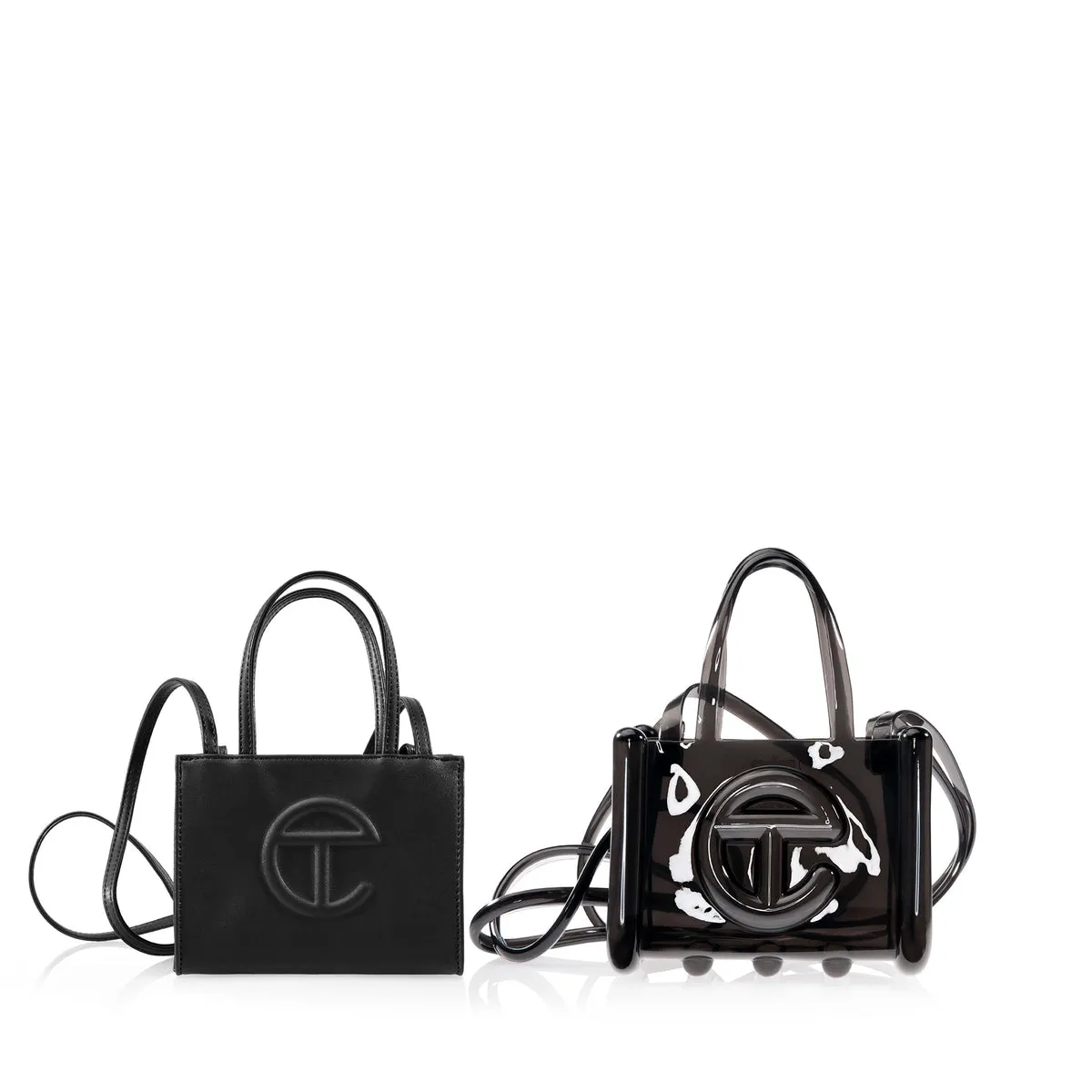  Melissa x Telfar      Small Jelly Shopper Bag - Clear Black 