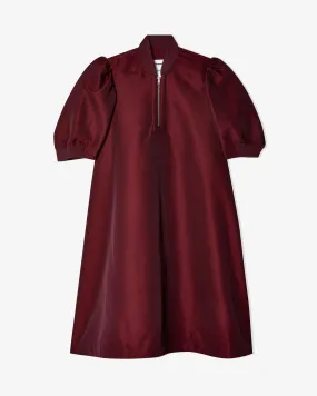 Melitta Baumeister - Women's Midi Bomber Dress - (Bordeaux)