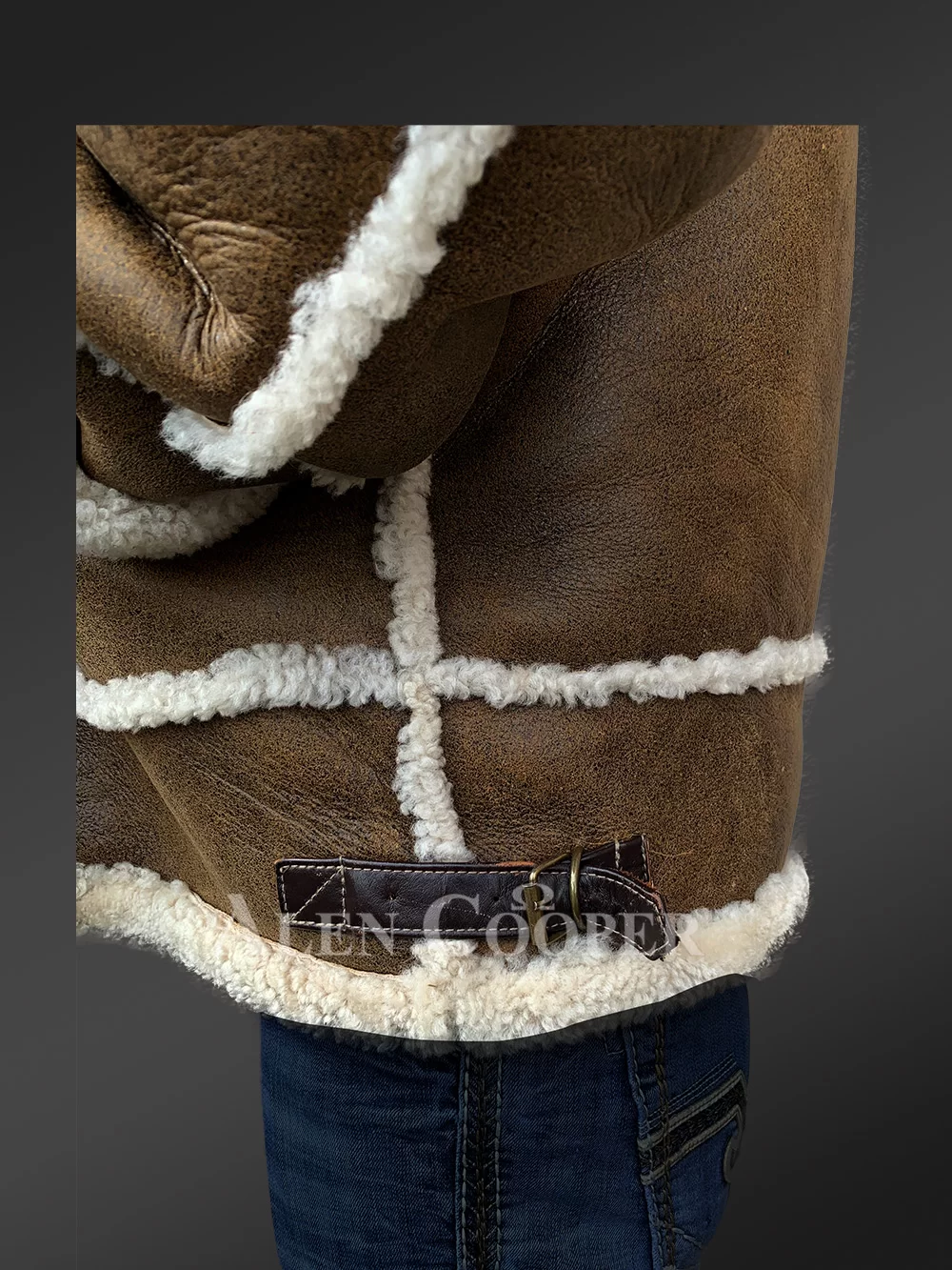 Men Shearling Bomber Jacket | Shearling Coat Jacket