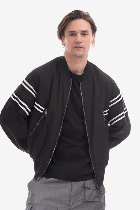 Neil Barett reversible bomber jacket men's black color