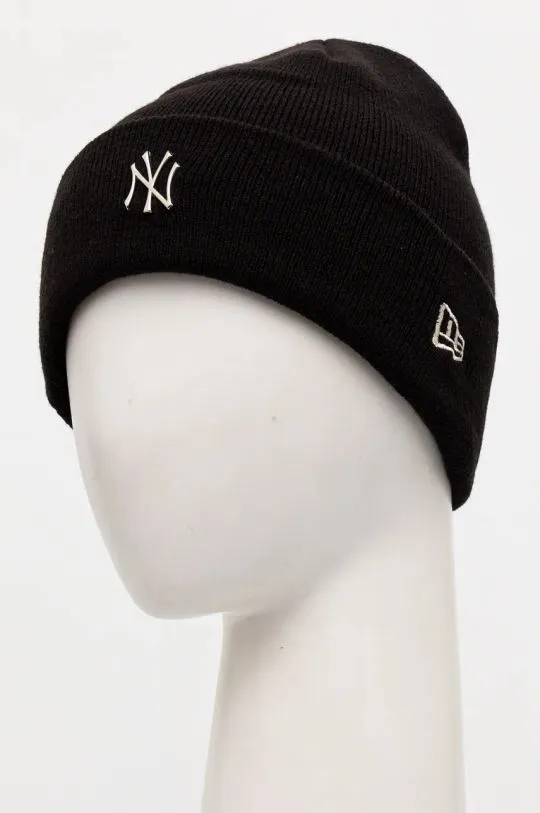 New Era beanie METALLIC NEW YORK YANKEES black color 60565222