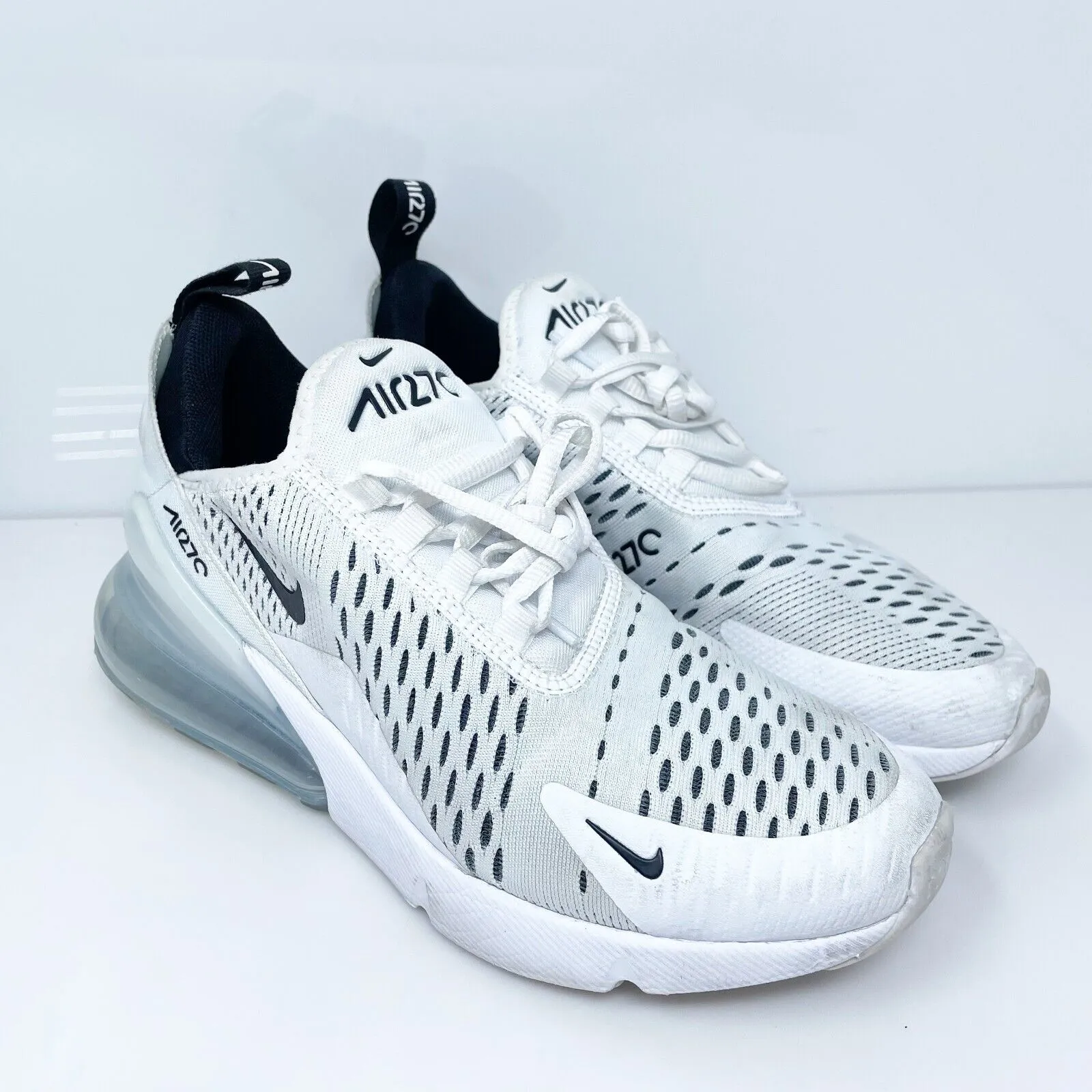 Nike Womens Air Max 270 AH6789-100 White Running Shoes Sneakers Size 6.5