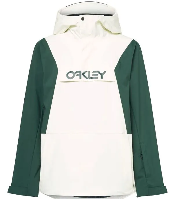 Oakley TNP TBT Insulated Anorak Snow Jacket - Arctic White/Hunter Gree