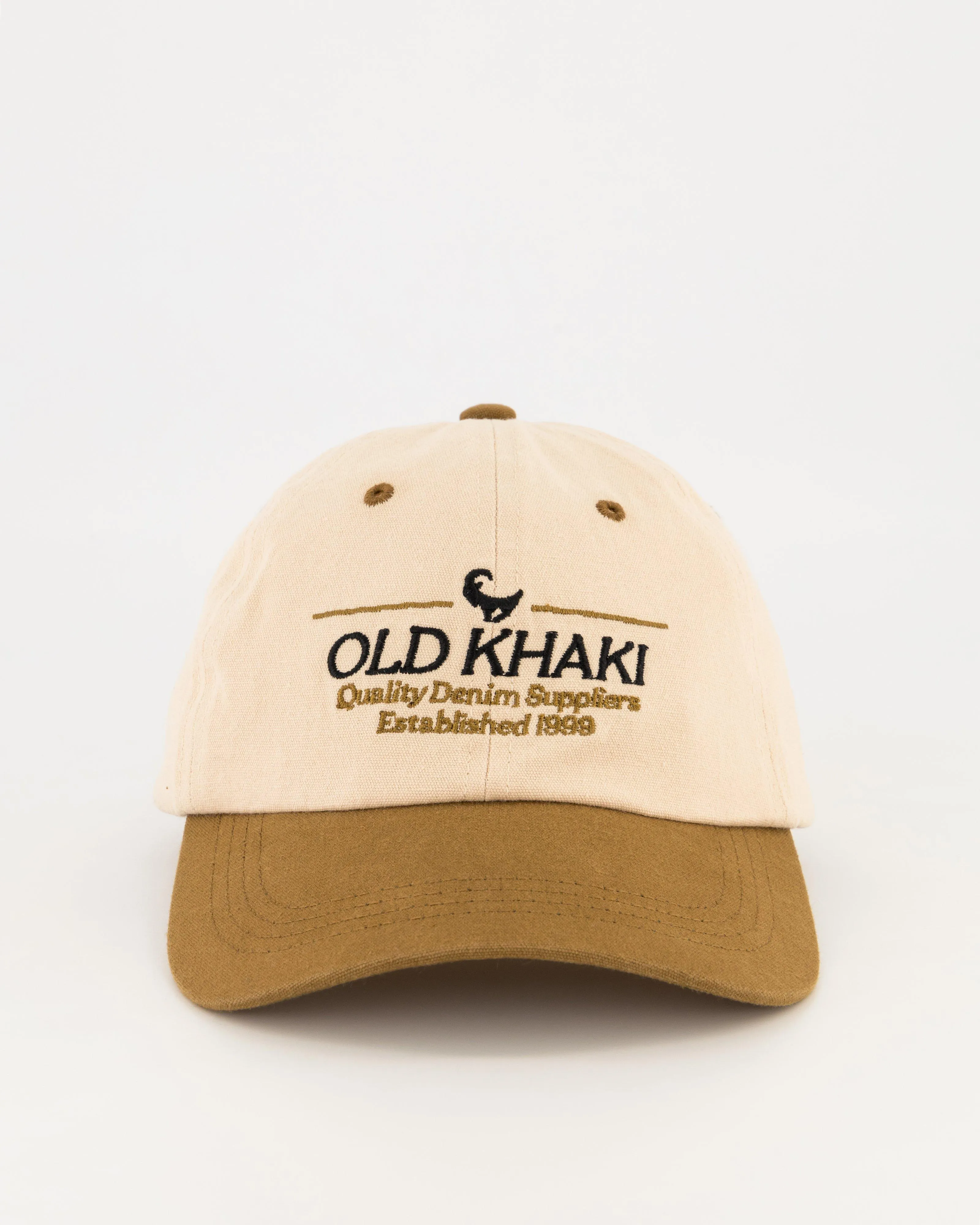 Old Khaki Zanda Washed Colourblock Peak Cap | Cape Union Mart