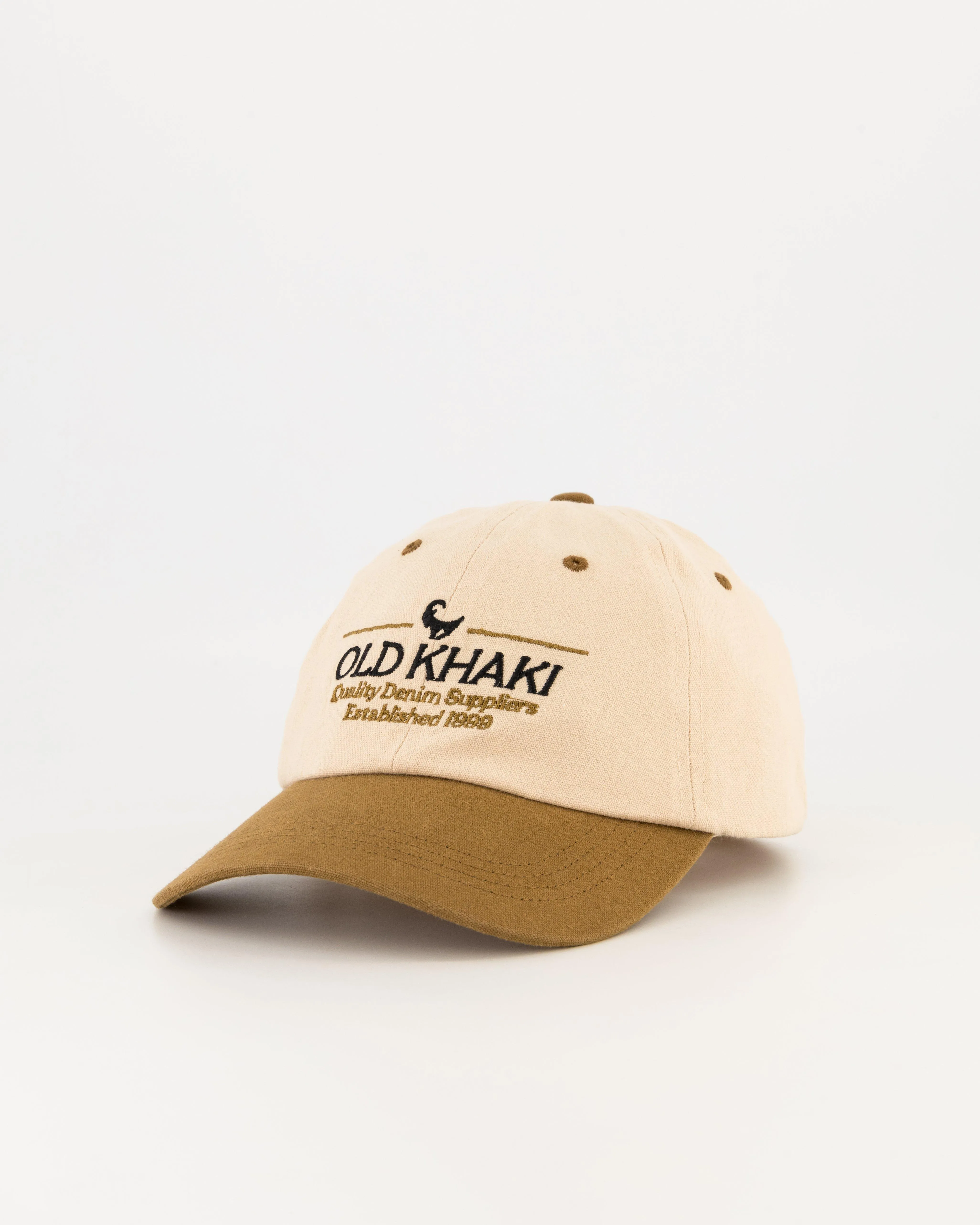 Old Khaki Zanda Washed Colourblock Peak Cap | Cape Union Mart