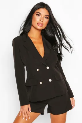 Petite Double Breasted Blazer