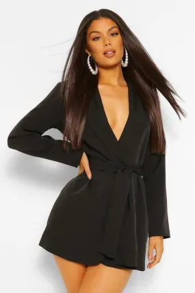 Petite Pleated Blazer Dress