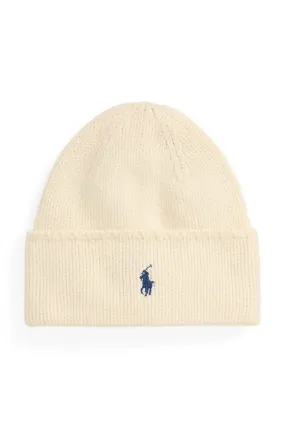 Polo Ralph Lauren wool beanie beige color 455954355