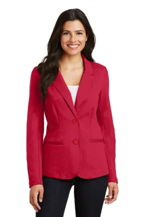 Port Authority Ladies Knit Blazer LM2000 Rich Red