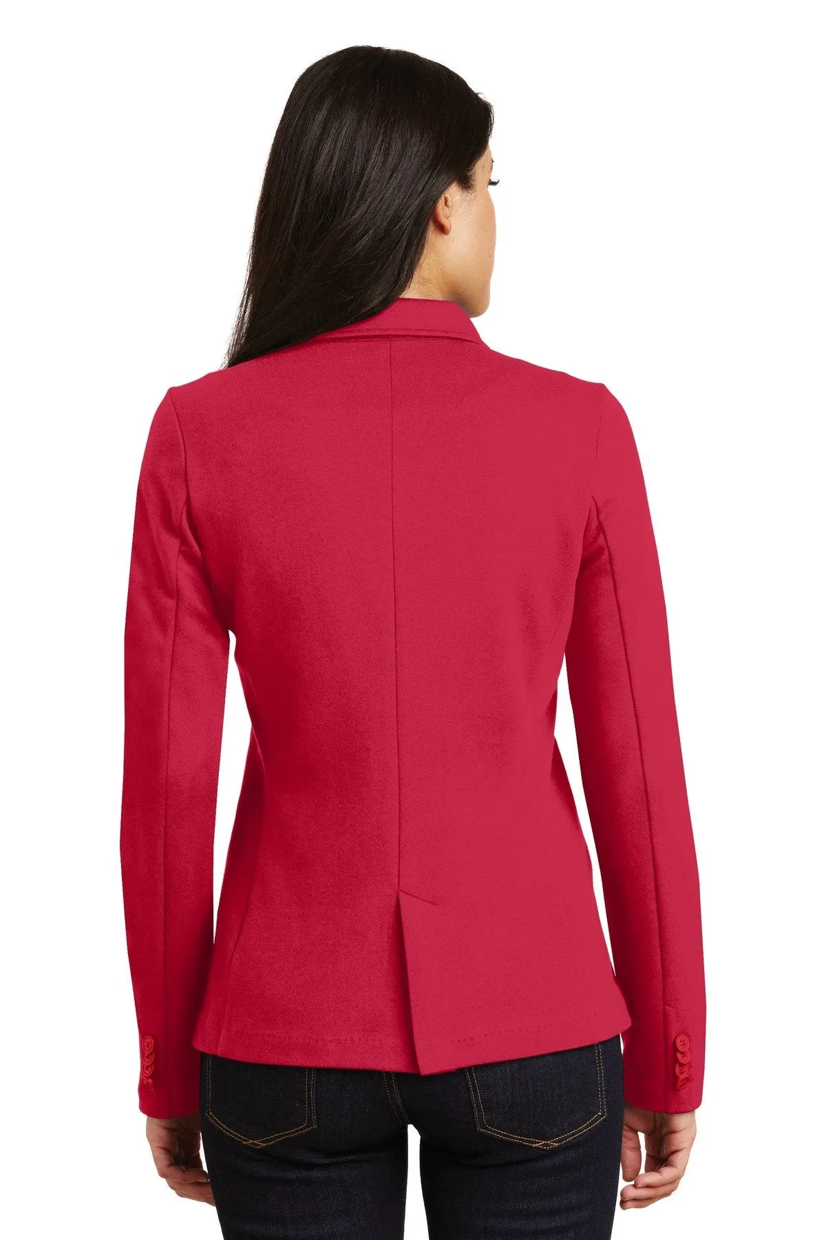 Port Authority Ladies Knit Blazer LM2000 Rich Red