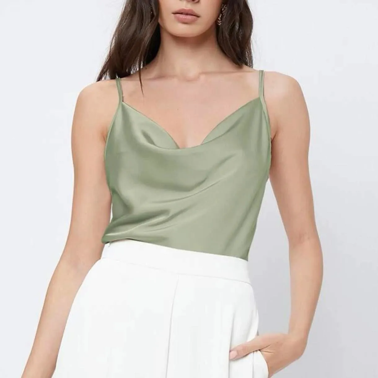 PRIMA Elegant Cowl Cami Top